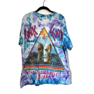 Vintage Pink Floyd 1994 The Division Bell Tie-Dye Tour Tee Size XL